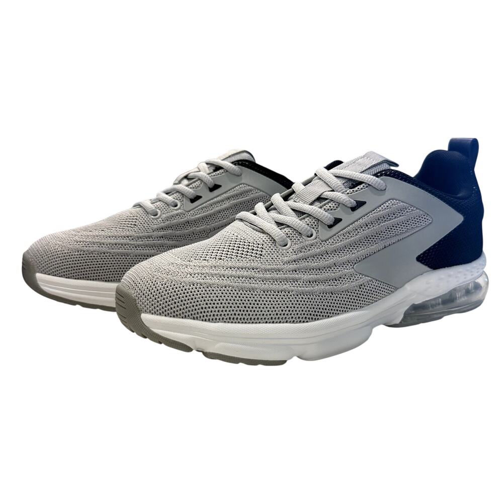 Jerko Men’s Low Top Athletic Running Sneakers in Light Grey, Size 7.5
